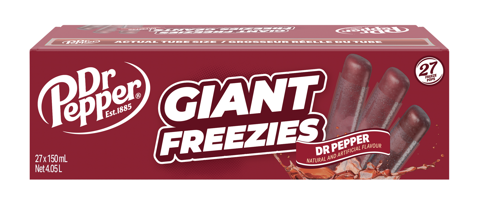 Dr Pepper Freeze Pops